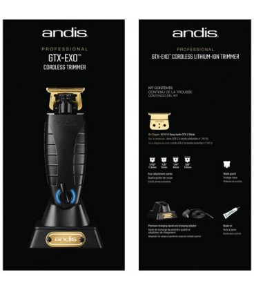 ماشین اصلاح سر و صورت بلک گلد اندیس مدل تی اوت لاینر کردلس ANDIS BLACK CORDLESS T OUTLINER GTX-EXO