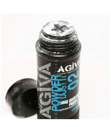 پودر حالت دهنده و حجم دهنده موی آگیوا مشکی شماره 02  AGIVA HAIR STYLING POWDER
