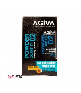 پودر حالت دهنده و حجم دهنده موی آگیوا مشکی شماره 02  AGIVA HAIR STYLING POWDER