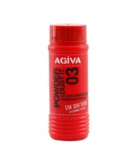 پودر حالت دهنده و حجم دهنده موی آگیوا قرمز شماره 03  AGIVA HAIR STYLING POWDER