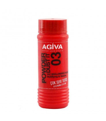 پودر حالت دهنده و حجم دهنده موی آگیوا قرمز شماره 03  AGIVA HAIR STYLING POWDER