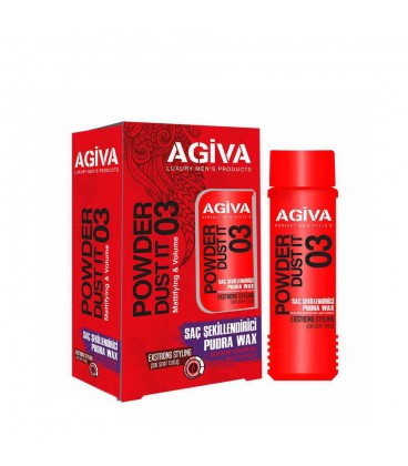 پودر حالت دهنده و حجم دهنده موی آگیوا قرمز شماره 03  AGIVA HAIR STYLING POWDER