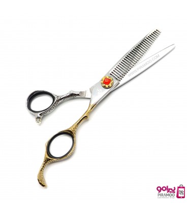 قیچی پیتاژ دورنگ 6.0 اینچ رزونال کد: SNAKE T