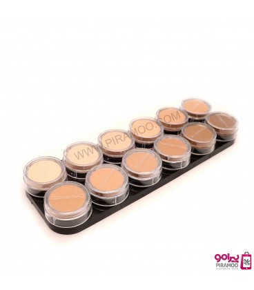 پالت فوندیشن 12 رنگ مک MAC Professional Make Up