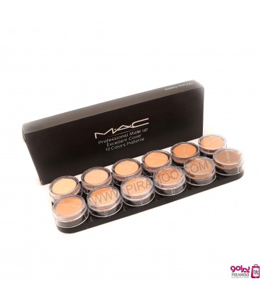 پالت فوندیشن 12 رنگ مک MAC Professional Make Up