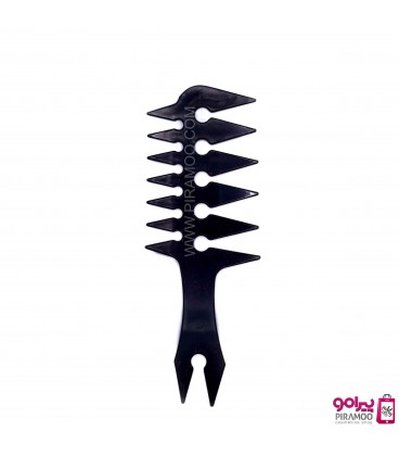 شانه فرم دندانه درشت پلاستیکی طرح پاسینوس دوطرفه