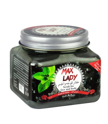 اسکراب شنی مکس لیدی بسته بندی جدید 300 میل  MAX LADY Scrub