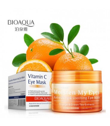 ماسک چشم پرتقال ویتامین C بیواکوا BIOAQUA Orange Eye Mask