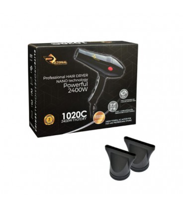 سشوار حرفه ای 2400 وات رزونال مدل :  REZONAL Professional Hair Dryer 1020C