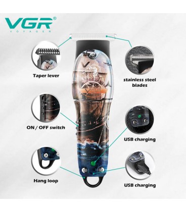 ماشین اصلاح سر و صورت وی جی آر مدل VGR V-953