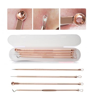 ست چهار عددی ابزار پاکسازی صورت جعبه پلاستیکی