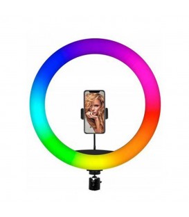 رینگ لایت آر جی بی ریموت دار 30 وات همراه با سه پایه  مدل :  MJ30