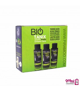 کراتین صافی برند بیوتانیکس پرایم همراه شامپو قبل و بعد قوطی 100 میل BIO TANIX PRIME