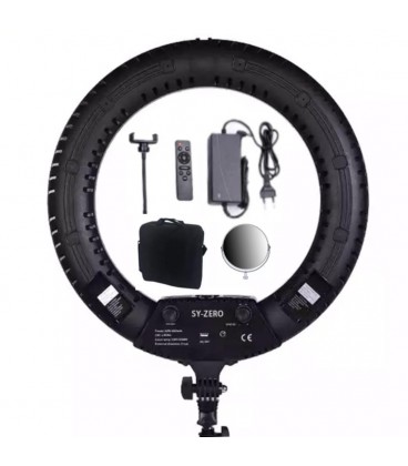 رینگ لایت ریموت دار 100 وات  قطر 51 سانت همراه با سه پایه  مدل :  YS-ZERO