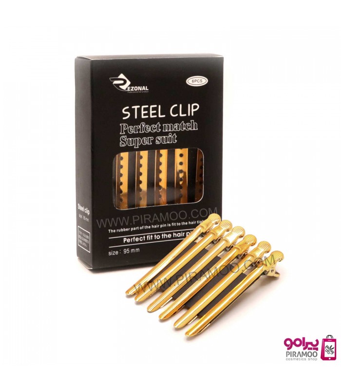 گیره تقسیم موی فلزی جعبه دار 12 عددی STEEL CLIP