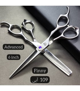 ست قیچی کات و پیتاژ استیل 6 اینچ فینی کد: PR-109