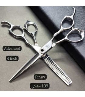 ست قیچی کات و پیتاژ استیل 6 اینچ فینی کد: PR-109