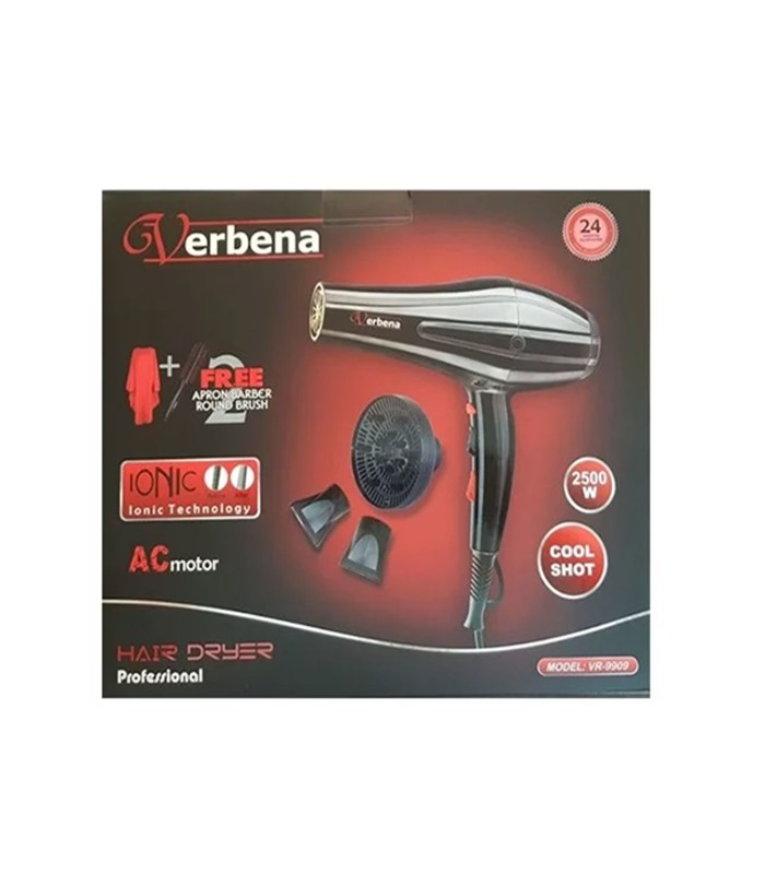 سشوار حرفه ای وربنا 2500 وات مدل: VR-9909