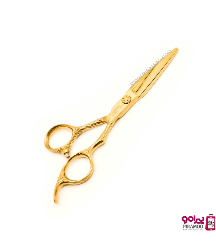 ست قیچی کات و پیتاژ 6 اینچ الکساندر پاور کات طلایی کد : M211N