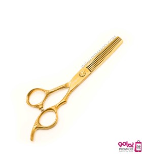 ست قیچی کات و پیتاژ 6 اینچ الکساندر پاور کات طلایی کد : M211N