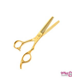 ست قیچی کات و پیتاژ 6 اینچ الکساندر پاور کات طلایی کد : M211N