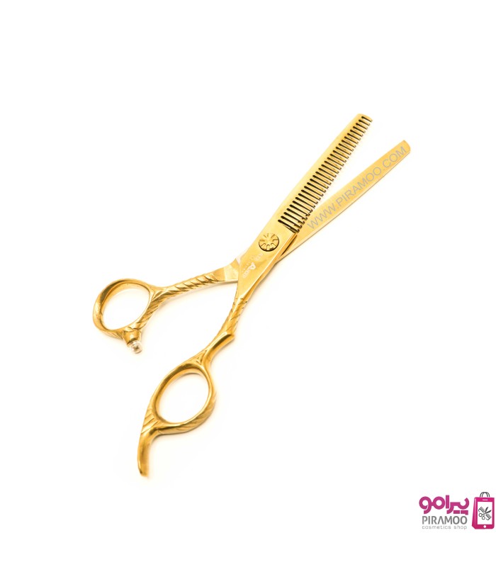 ست قیچی کات و پیتاژ 6 اینچ الکساندر پاور کات طلایی کد : M211N