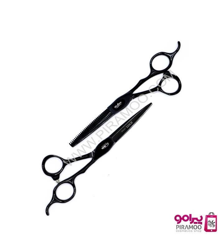 ست قیچی کات و پیتاژ 6 اینچ الکساندر جوال استایل مشکی کد : M208N