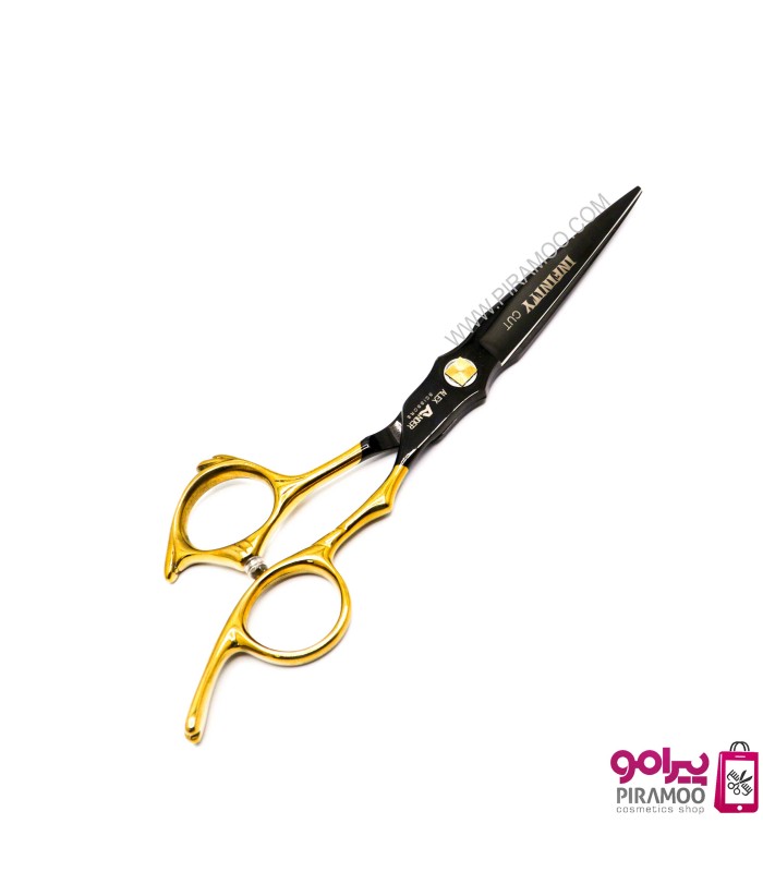 ست قیچی کات و پیتاژ 6 اینچ الکساندر اینفینیتی کات مشکی طلایی کد: M206N