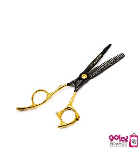 ست قیچی کات و پیتاژ 6 اینچ الکساندر اینفینیتی کات مشکی طلایی کد: M206N