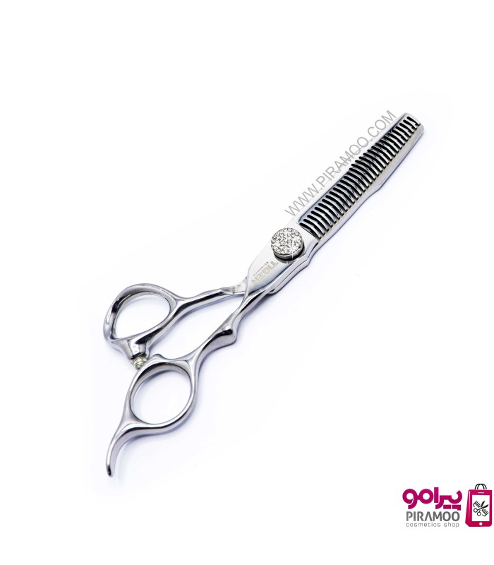 ست قیچی کات و پیتاژ 6 اینچ سفید مشکی تایگر مکس استایل کد : M114N